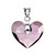 Antique Pink Truly In Love Heart Pendant 