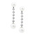 Interchangeable Timeless Crystal Pearl Earrings. Available in 2 Colors