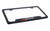 Acura Black Coated Metal License Plate Frame with UV Printed A-Spec Logo - Notch Bottom Frame