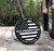 Black Coated Round Hitch Cover with UV Printed Jeep Gladiator Graphics