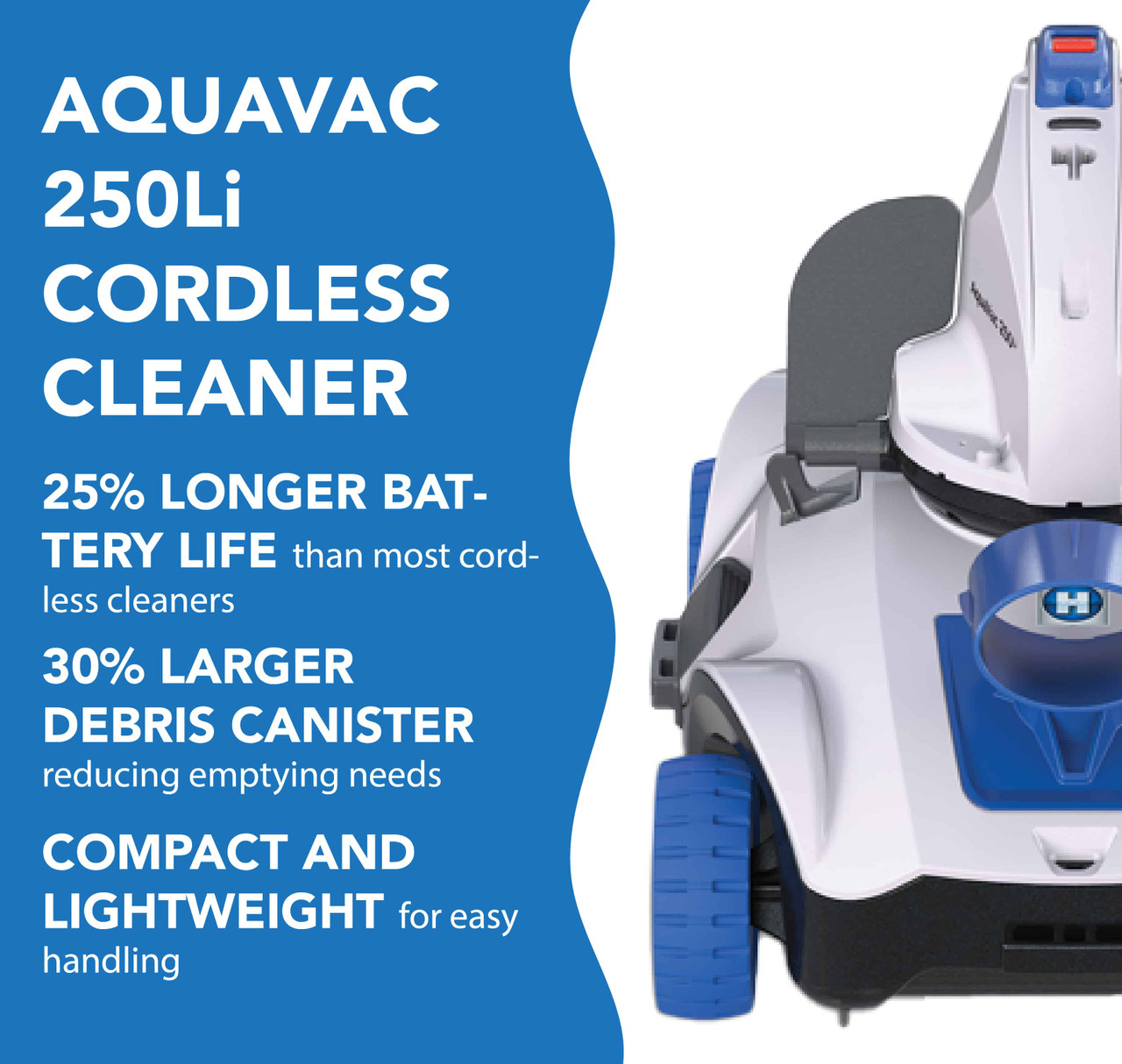 Hayward Aquavac 250li Cordless Robotic Pool Cleaner