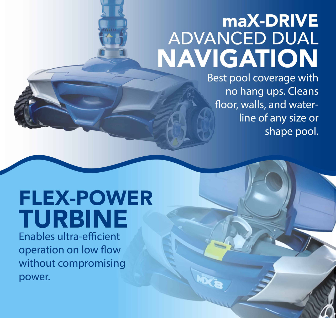 Zodiac MX8 Automatic Pool Cleaner for In-Ground Pools