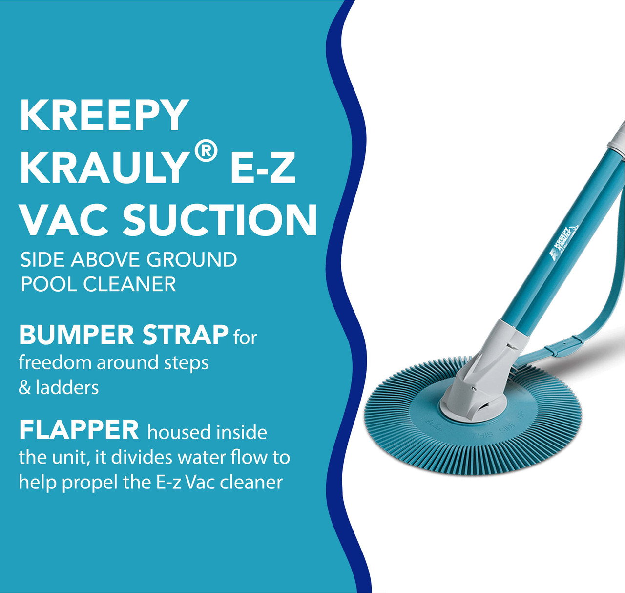 Pentair K50600 Kreepy Krauly E-Z Vac Suction Above Ground  Pool Cleaner