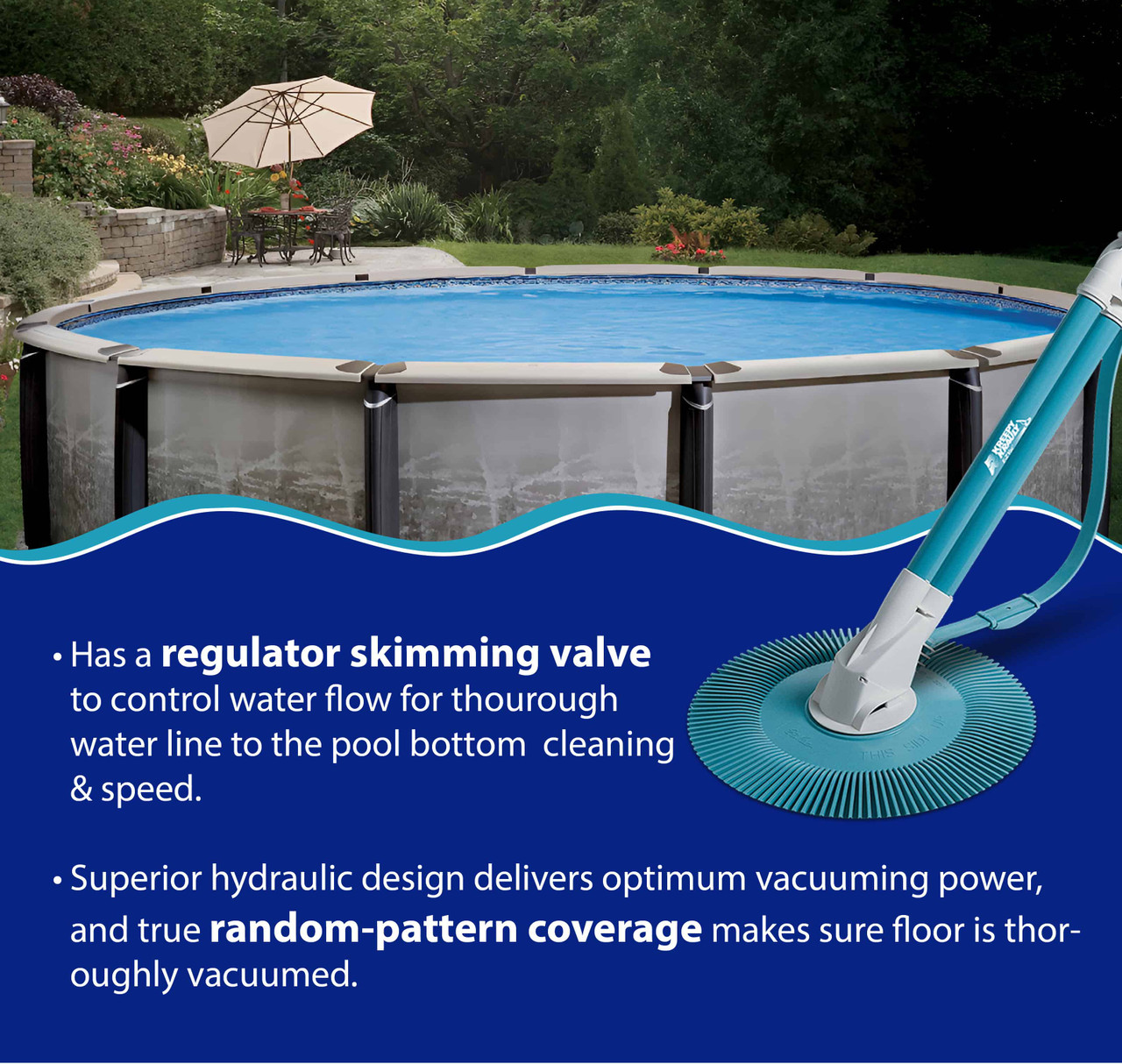 Pentair K50600 Kreepy Krauly E-Z Vac Suction Above Ground  Pool Cleaner