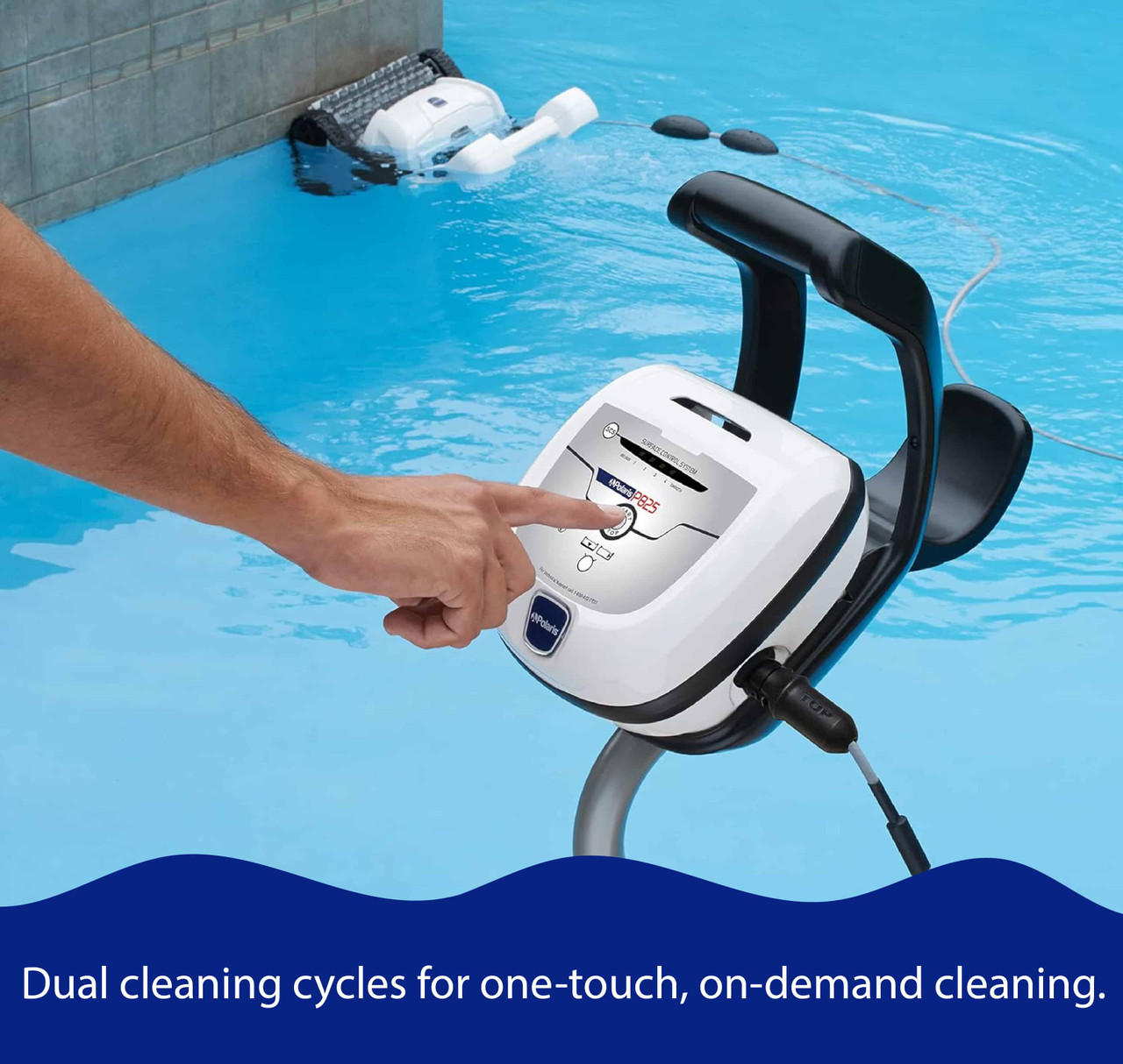 (Open Box) Polaris P825 Robotic In Ground Pool Cleaner with Caddy