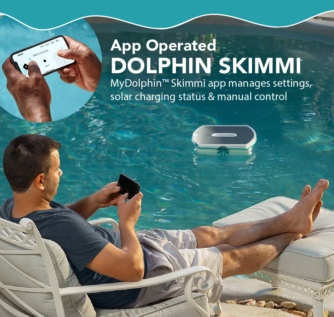 Dolphin Skimmi Solar-Powered Robotic Pool Skimmer