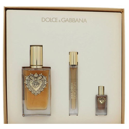 SET DOLCE & GABBANA DEVOTION WOMEN ( 3 PC )3.3 OZ EDP SP / 0.34 OZ EDP SP / 0.17 OZ EDP SP / 8054754400533