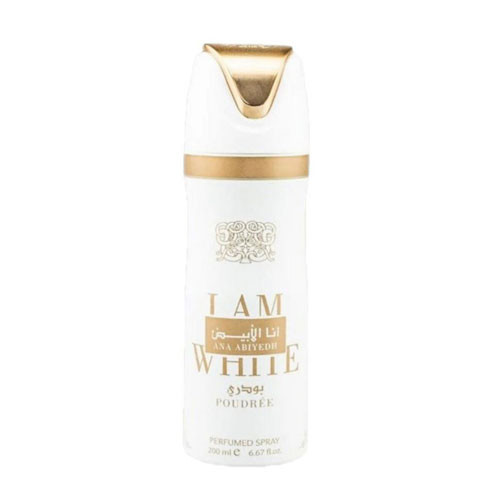 BODY SPRAY LATTAFA ANA ABIYEDH IAM WHITE POUDREE WOMEN 6.67 OZ / 6291108737651
