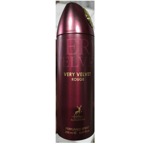 BODY SPRAY MAISON ALHAMBRA VERY VELVET ROUGE MEN 6.67 OZ / 6291108737491