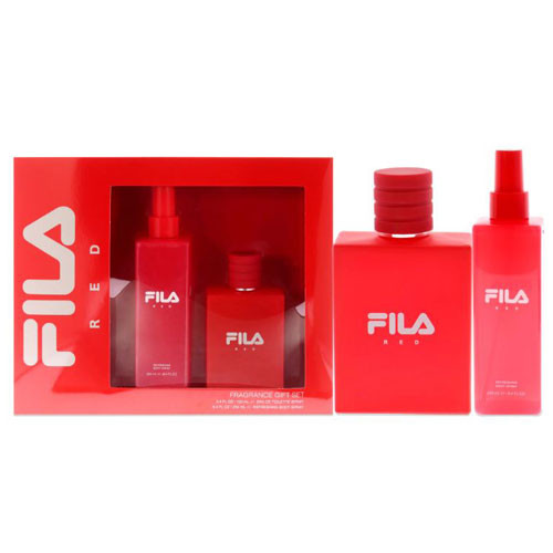 SET FILA RED MEN ( 2PC )  3.4 OZ EDT SP / 8.4 OZ BODY SPRAY / 843711365651