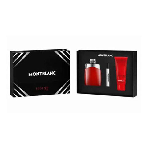 SET MONTBLANC LEGEND RED MEN ( 3 PC )3.4 EDP SP /  3.4 OZ SG / 0.25 OZ EDP SP / 3386460145220