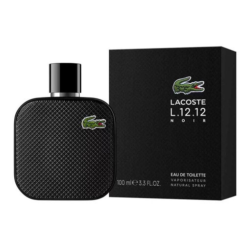 LACOSTE L.12.12 NOIR MEN 3.4 OZ EDT SP / 3386460149174