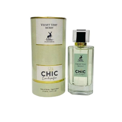 MAISON ALHAMBRA CHIC VELVET VERT SECRET WOMEN 3.4 OZ EDP SP / 6290360590707