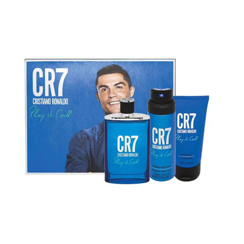 SET CRISTIANO RONALDO CR7 PLAY IT COOL MEN ( 3 PC ) 3.4 OZ EDT SP / 5.1 OZ BS / 5.1 OZ SG  / 5060524511746