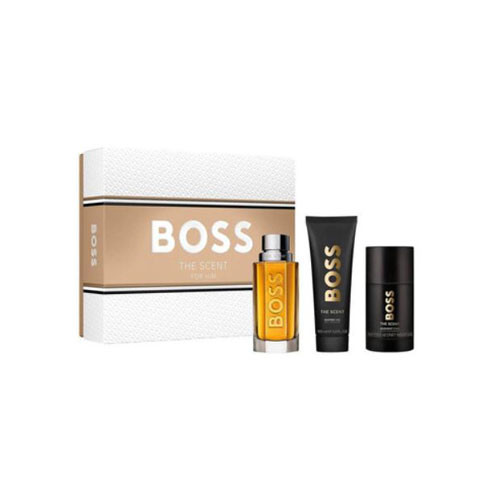 SET HUGO BOSS THE SCENT MEN (2 PC ) 3.3 OZ EDT SP  / 2.4 OZ DEO STICK / 3616304957758