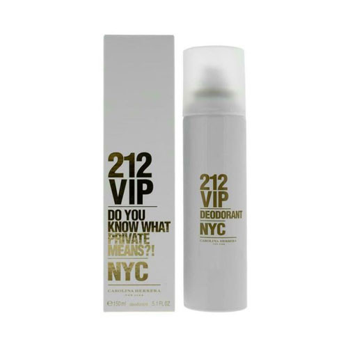 DEODORANT SPRAY CAROLINA HERRERA 212 VIP WOMEN  5.0 OZ / 8411061805916