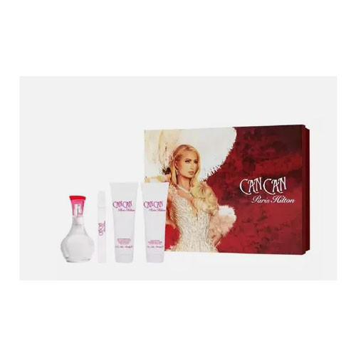 SET  PARIS HILTON CAN CAN WOMEN ( 4 PC ) 3.4 EDP SP/0.34 OZ EDP SP / 3.0 OZ BL / 3.0 OZ SG / 608940586884