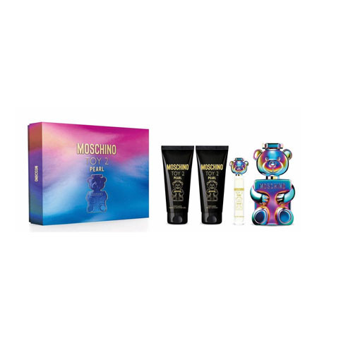 SET MOSCHINO TOY 2 PEARL UNISEX  ( 4 PC ) 3.4 OZ  EDP SP / 3. 4OZ SG./ 3.4 OZ  BL / 0.33 OZ EDP SP / 8011003903382