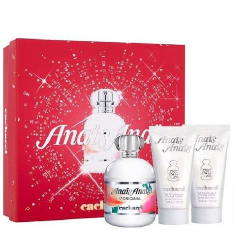 SET CACHAREL ANAIS ANAIS L ORIGINAL WOMEN ( 3 PC )3.4 OZ EDT SP / 2 X1.7 OZ BODY LOTION / 3614274306569