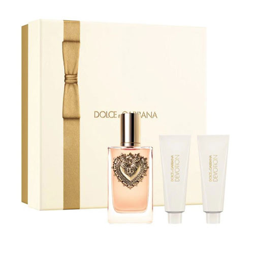SET DOLCE & GABANNA  DEVOTION WOMEN ( 3 PC )3.4 OZ EDP SP  / 1.7 OZ  SG  /1.7 OZ BL / 8054754403428