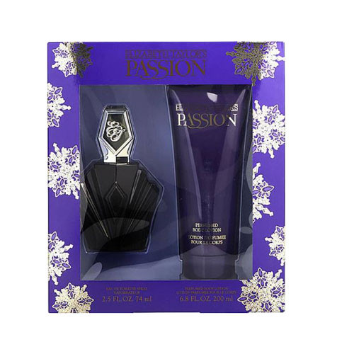 SET ELIZABETH TAYLOR PASSION WOMEN (2 PC )2.5 OZ EDT SP / 6.8 OZ BL / 719346297080