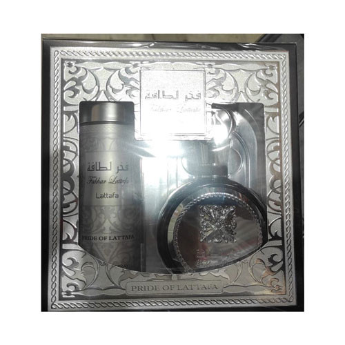 SET LATTAFA FAKHAR MEN ( 2 PC ) 3.4 OZ EDP SP / 6.8 OZ BODY SPRAY / 6290362349105