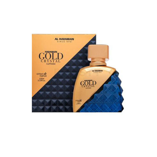 AL HARAMAIN WOMEN GOLD CRYSTAL SAPPHIRE SPRAY 3.33 OZ EXTRAIT DE PERFUM / 6291106813517