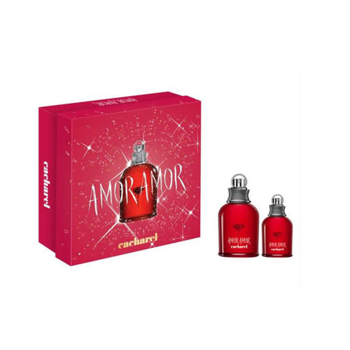 SET CACHAREL AMOR AMOR WOMEN ( 2 PC ) 3.4 OZ EDT SP / 1.0 OZ EDT SP / 3614274306552