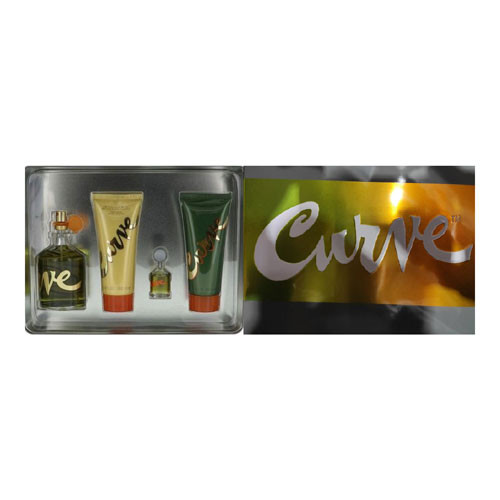 SET LIZ CLAIBORNE CURVE MEN ( 4 PZ )4.2 Oz COLOGNE / 0.25 OZ COLOGNE/ 3.4 Oz AFTERSHAVE/3.4 OZ SG / 719346295819