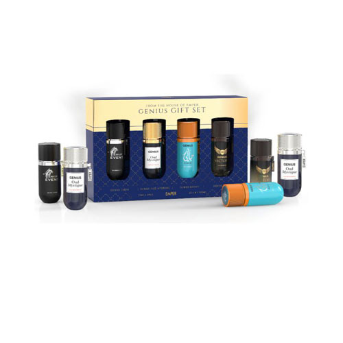 SET EMPER  GENIUS MEN ( 4 PC ) EVENT,OUD MYSTIQUE,HAYATI,VICTORY 0.845 OZ EDP SP / 6294021908122