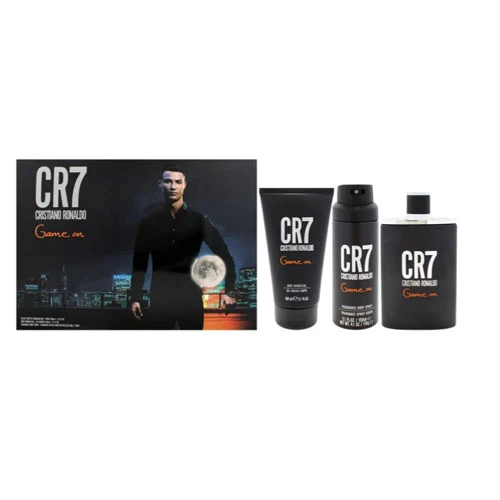 SET CRISTIANO RONALDO CR7 GAME ON MEN ( 3 PC ) 3.4 OZ EDT SP / 5.1 OZ SG /5.1 OZ BS / 5060524511753