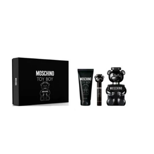 SET MOSCHINO TOY BOY MEN ( 3 PC ) 3.4 EDP / 3.4 SG / MINI / 8011003889433