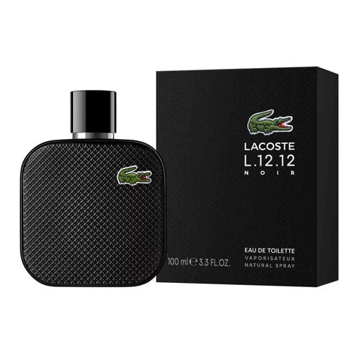 LACOSTE L.12.12 NOIR MEN 3.4 OZ EDT SP / 3386460149174