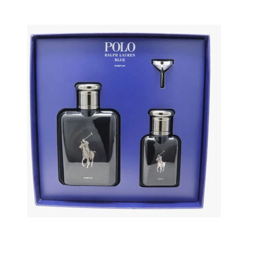 SET RALP LAUREN POLO BLUE MEN (2 PC ) 4.2 OZ PARFUM SP \1.36 OZ PARFUM SP ( REFILL FUNNEL ) / 3605972783554