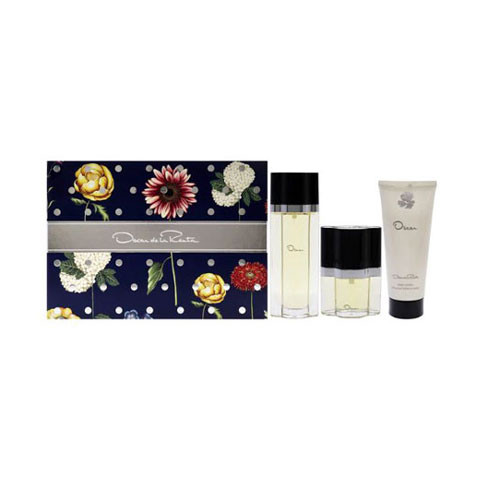 SET OSCAR DE LA RENTA WOMEN ( 3PC ) 3.4 OZ EDT SP / 3.4 OZ BL /0.50 OZ EDT SP / 85715592590
