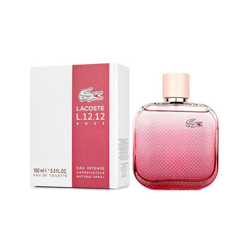 LACOSTE L.12.12 ROSE EAU INTENSE WOMEN 3.4 OZ EDT SP ( NEW UPC ) / 3616303459949