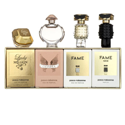 MINI SET PACO RABANNE WOMEN (4 PC) X 0.17 EDP SP  / 3349668630813