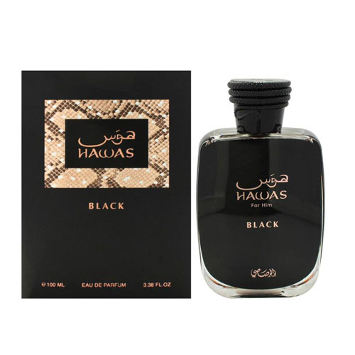 RASASI HAWAS BLACK MEN  3.4 OZ EDP  SP / 614514331033
