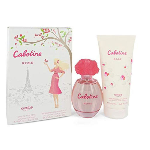 SET CABOTINE ROSE WOMEN ( 2 PC ) 3.4 OZ EDT SP / 6.7 OZ. BL / 7640171193489