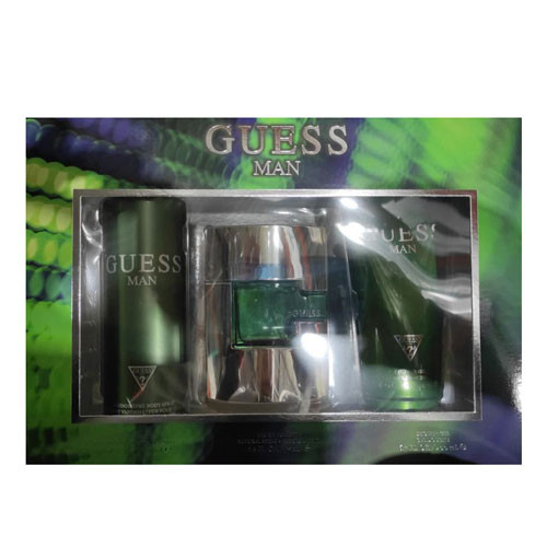 SET GUESS MEN ( 3 PC ) 2.5 OZ EDT SP / 6.7 OZ SG / 6.0 OZ BS / 85715329356