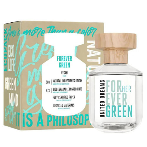 BENETTON LADIES DREAMS FOREVER GREEN WOMEN 2.7 OZ EDT SP / 8433982026287