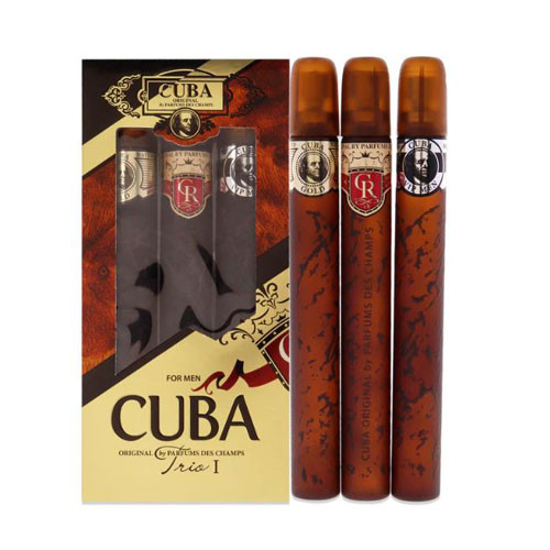 SET CUBA TRIO 1 MEN (3 PC ) 1.17 OZ EDT SP (CUBA GOLD,CUBA ROYAL,CUBA VIP) / 5425039221106