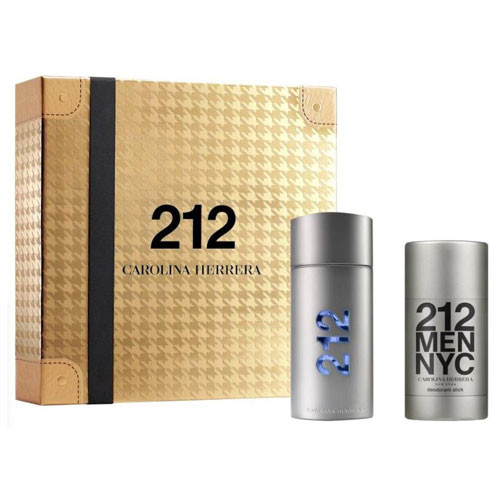 SET CAROLINA HERRERA 212 MEN (2 PC )3.4 OZ EDT SP /2.3 OZ DEO STICK / 8411061134320