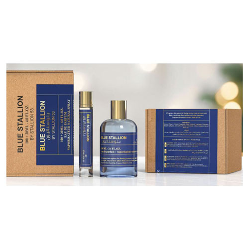SET EMPER BLUE STALLION MEN ( 2 PC ) 3.4 OZ EDP SP /0.6 OZ EDP SP / 6294021908153