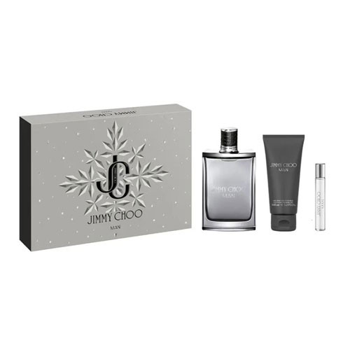 SET JIMMY CHOO MEN (3 PC ) 3.4 OZ EDT SP /3.4 OZ SG / MINI / 3386460158411