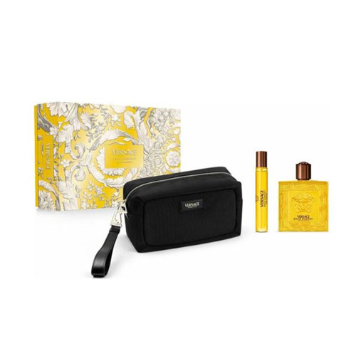 SET VERSACE EROS ENERGY MEN (3 PC ) 3.4 OZ EDP SP/0.34 EDP SP /TROUSSE / 8011003903184