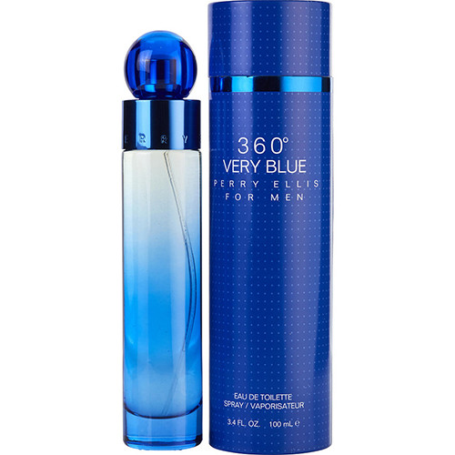 PERRY ELLIS 360 VERY BLUE MEN 3.4 OZ. EDT SPRAY / 844061011212