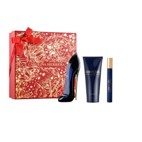 SET CAROLINA HERRERA CH GOOD GIRL WOMEN (3 PC ) 2.7 OZ EDP SP/3.4 OZ BL /0.34 OZ EDP  / 8411061122310