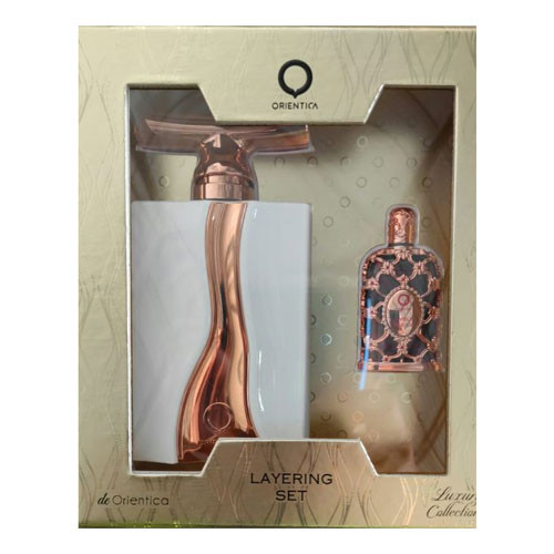 SET ORIENTICA  ( 2 PC ) FLEUR DE ORIENTICA 3.0 OZ EDP SP / LUXURY COLLECTION AMBER ROUGE 0.25 OZ EDP SP / 6298042518889