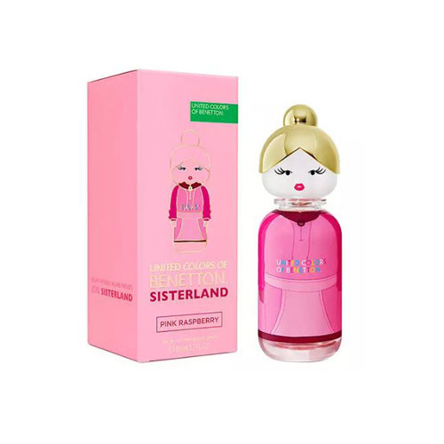 BENETTON SISTERLAND PINK RASBERRY WOMEN 2.7 OZ. EDT SP / 8433982018756